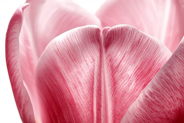 Detalhe realista de texturas em pétalas de tulipas criadas com camadas progressivas na aquarela botânica.